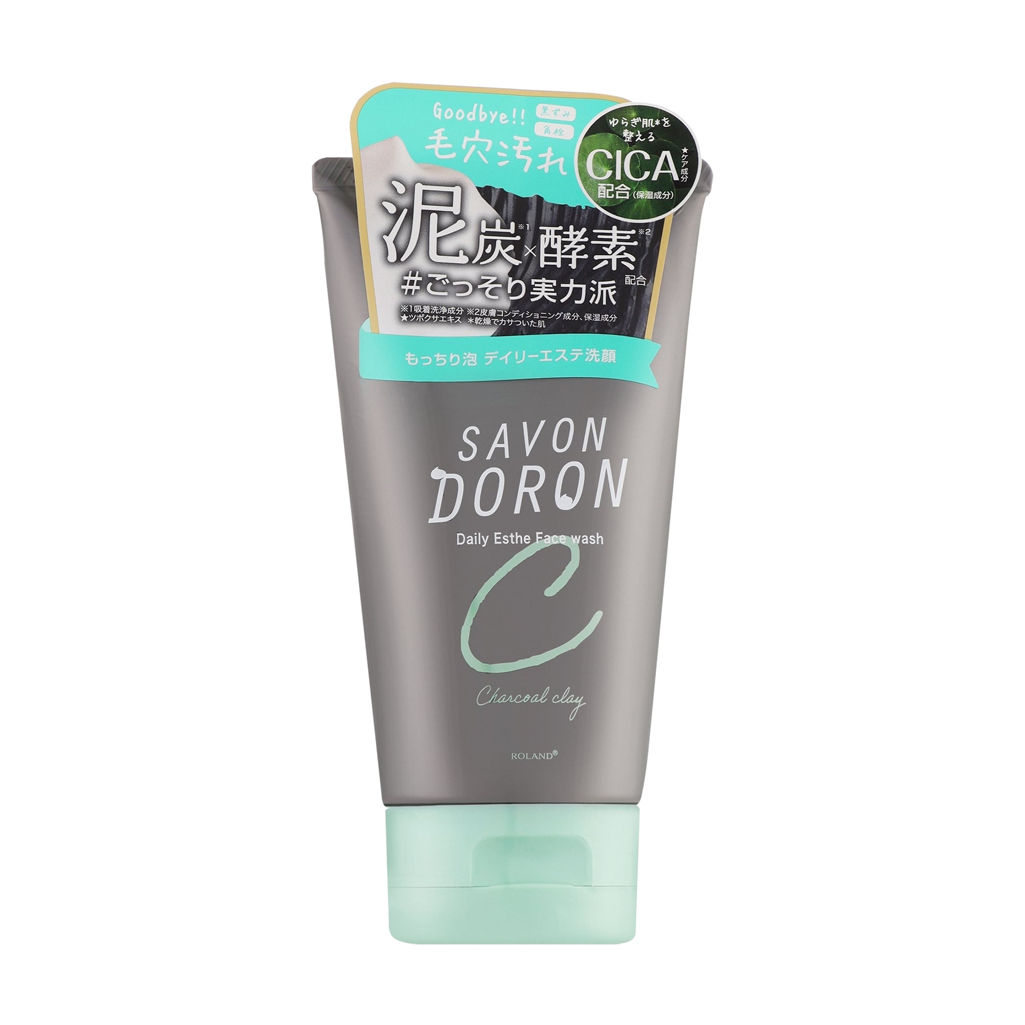 Засіб для вмивання Cosmetex Roland Savon Doron Daily Esthe Face Wash C Charcoal Clay, 120 г